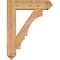 Ekena Millwork Balboa Arts and Crafts Smooth Bracket w/ Offset Brace, Western Red Cedar, 7 1/2"W x 28"D x 36"H BKT0806X28X36BOA03SWR - alternate 3